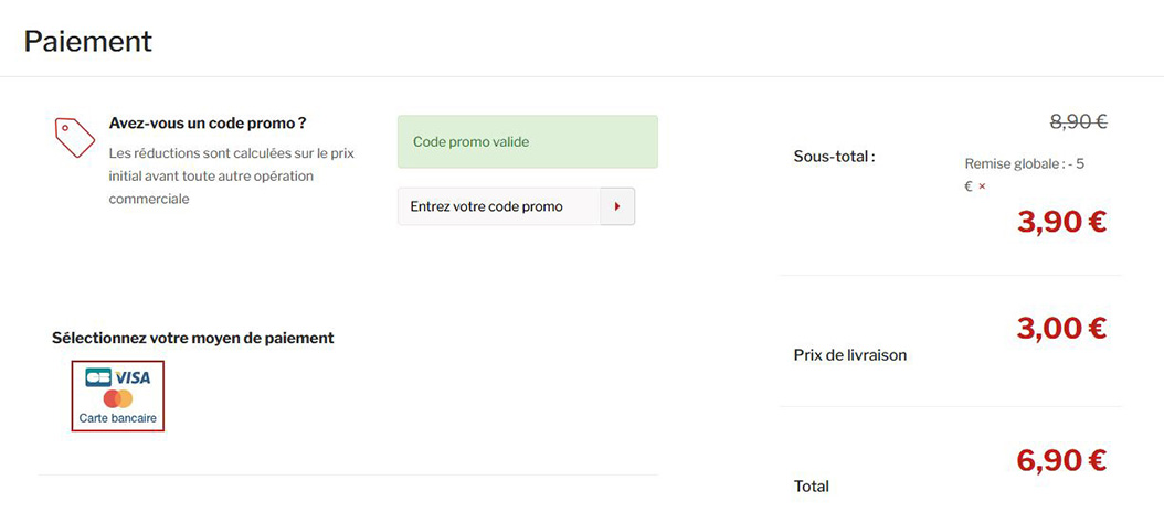 Code promo Sciences Humaines validé