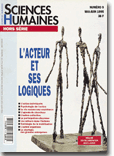 Couverture Hors-séries (ancienne formule) n°9 : L'acteur et ses logiques