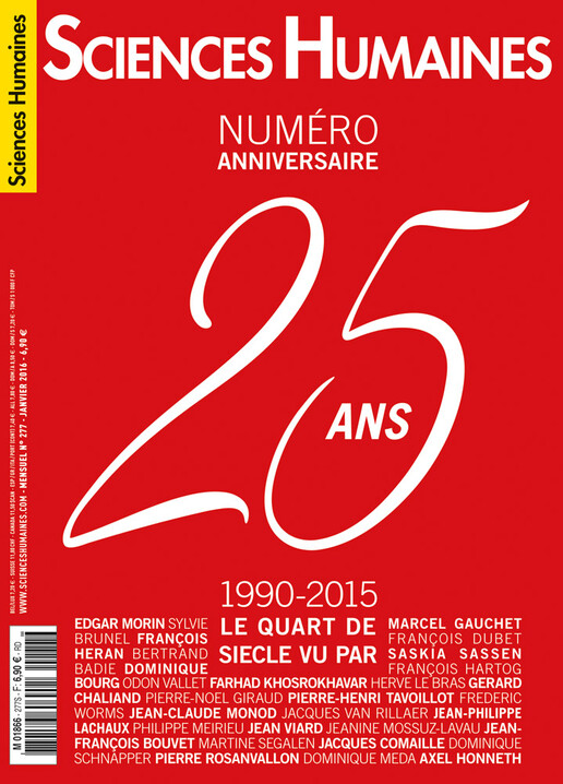 Couverture Mensuel Sciences Humaines n°277 : Numéro anniversaire : 25 ans