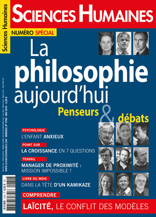 Couverture Mensuel Sciences Humaines n°270 : La philosophie aujourd'hui