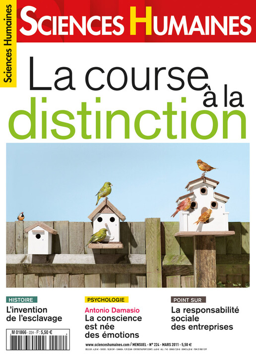 Couverture Mensuel Sciences Humaines n°224 : La course à la distinction