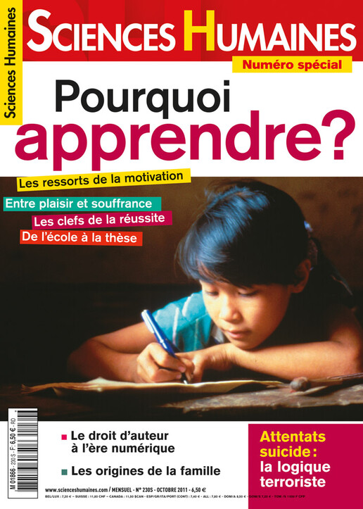 Couverture Mensuel Sciences Humaines n°230 : Pourquoi apprendre ?