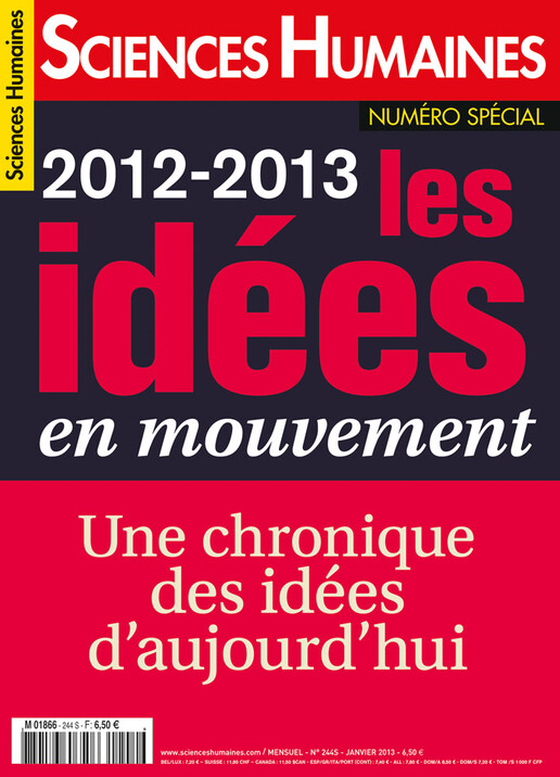 Couverture Mensuel Sciences Humaines n°244 : 2012-2013 : les idées en mouvement