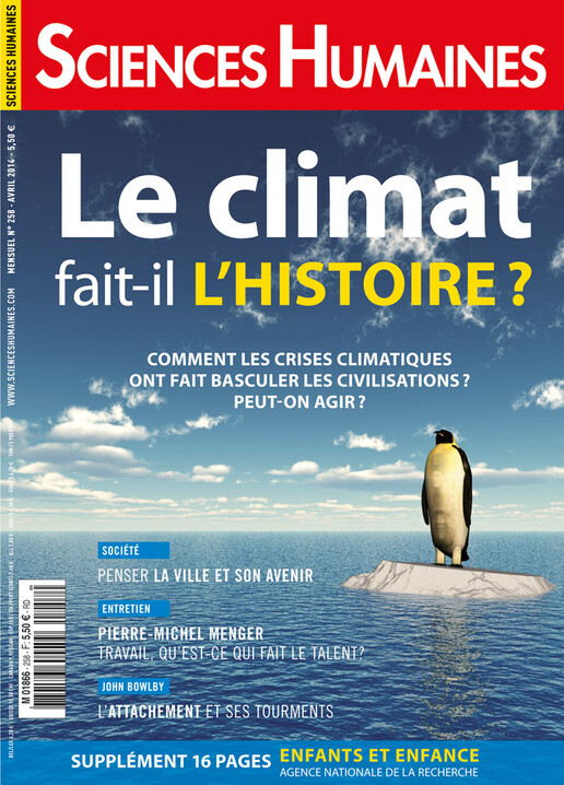 Couverture Mensuel Sciences Humaines n°258 : Le climat fait-il l'histoire ?