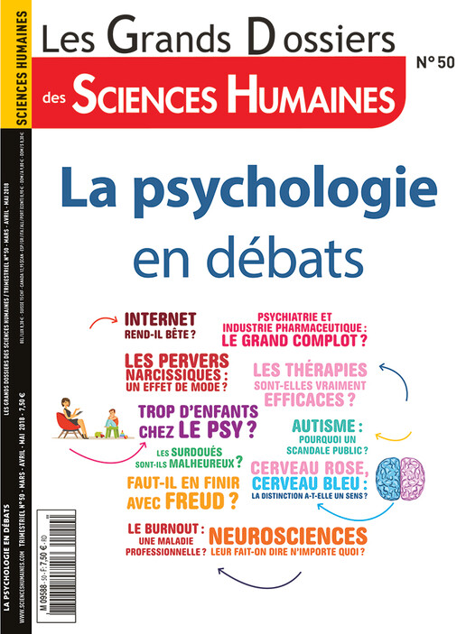 Couverture Grands Dossiers n°50 : La psychologie en débats