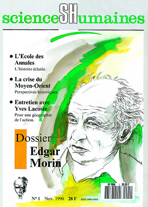 Couverture Mensuel Sciences Humaines n°1 : Edgar Morin