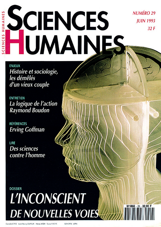 Couverture Mensuel Sciences Humaines n°29 : L'inconscient, de nouvelles voies