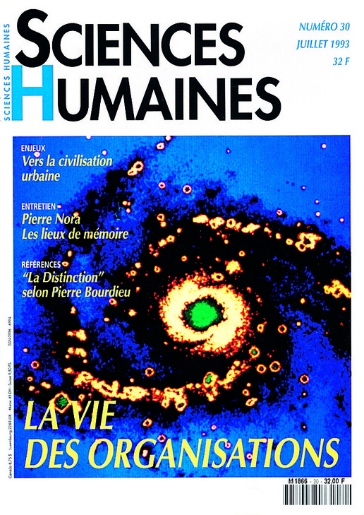 Couverture Mensuel Sciences Humaines n°30 : La vie des organisations
