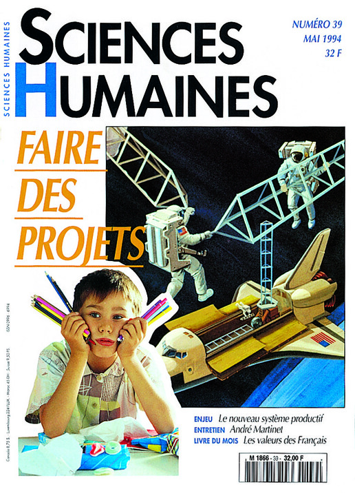 Couverture Mensuel Sciences Humaines n°39 : Faire des projets