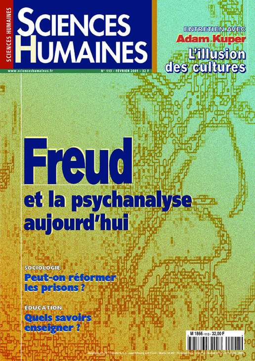 Couverture Mensuel Sciences Humaines n°113 : Freud et la psychanalyse aujourd'hui