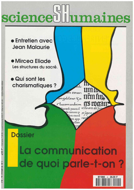 Couverture Mensuel Sciences Humaines n°4 : La communication. De quoi parle-t-on ?