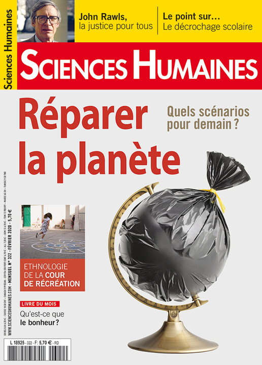 Couverture Mensuel Sciences Humaines n°322 : Réparer la planète