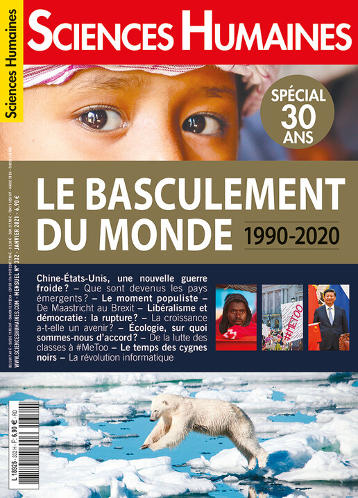 Couverture Mensuel Sciences Humaines n°332 : Le basculement du monde 1990-2020