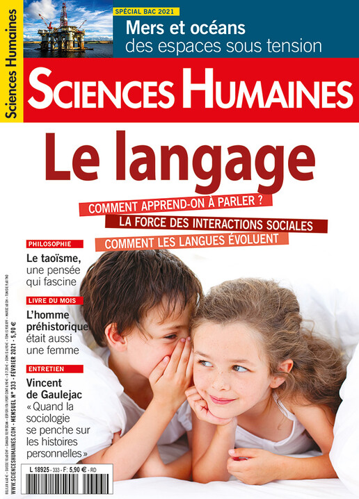 Couverture Mensuel Sciences Humaines n°333 : Le langage