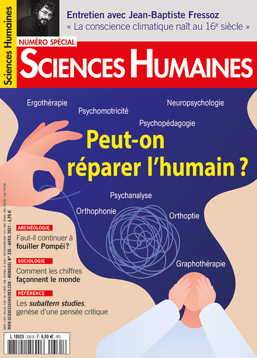 Couverture Mensuel Sciences Humaines n°335 : Peut-on réparer l'humain ?