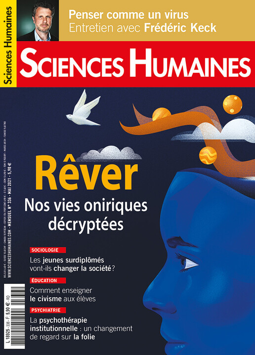Couverture Mensuel Sciences Humaines n°336 : Rêver - Nos vies oniriques décryptées
