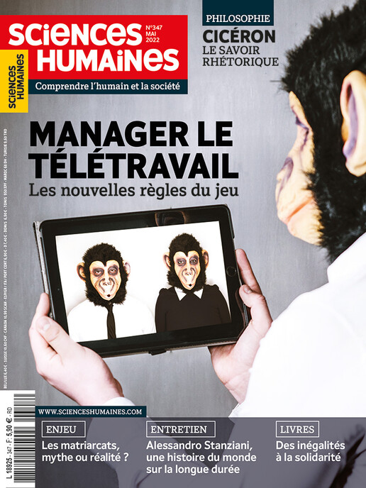 Couverture Mensuel Sciences Humaines n°347 : Manager le télétravail