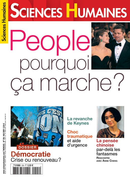 Couverture Mensuel Sciences Humaines n°204 : Dossier : Démocratie / People pourquoi ça marche ?