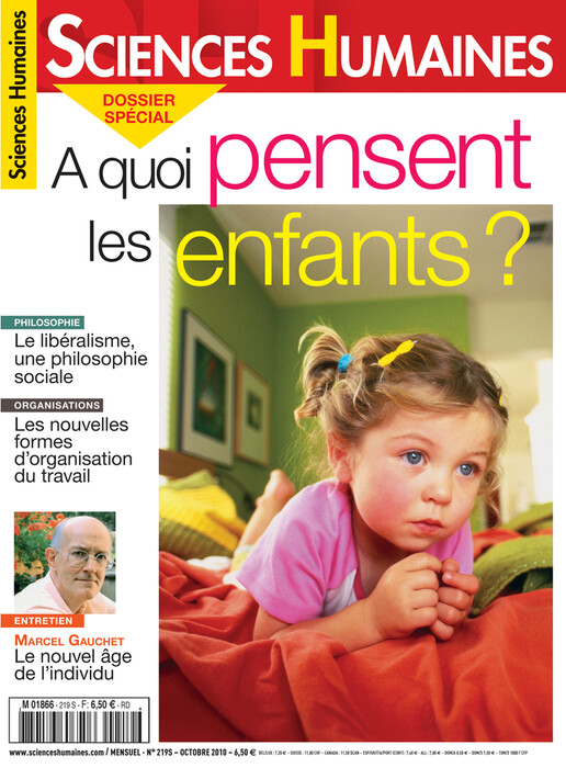 Couverture Mensuel Sciences Humaines n°219 : À quoi pensent les enfants ?
