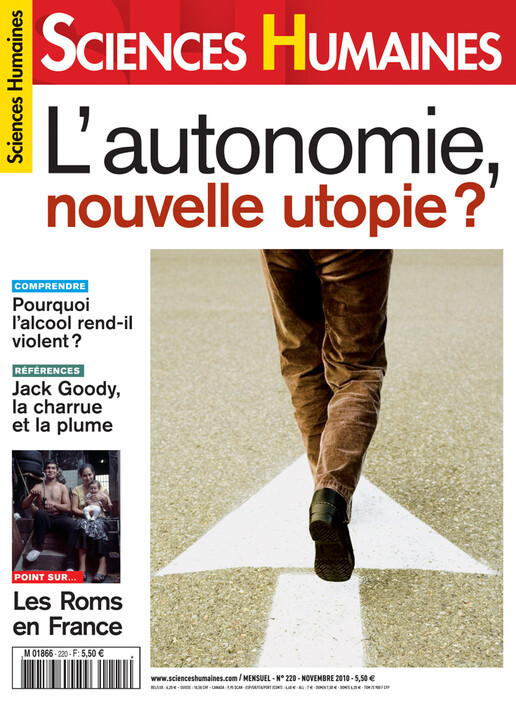 Couverture Mensuel Sciences Humaines n°220 : L'autonomie, nouvelle utopie ?