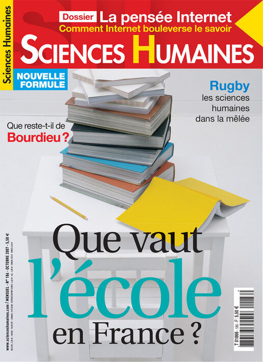 Couverture Mensuel Sciences Humaines n°186 : Que vaut l'école en France ?