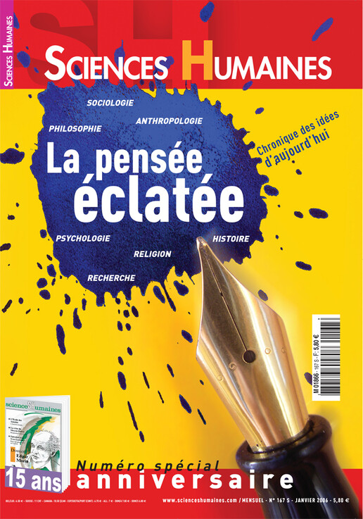 Couverture Mensuel Sciences Humaines n°167 : La pensée éclatée