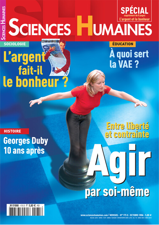Couverture Mensuel Sciences Humaines n°175 : Agir par soi-même