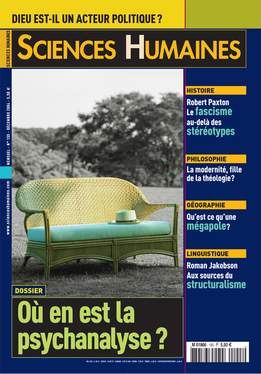 Couverture Mensuel Sciences Humaines n°155 : Où en est la psychanalyse ?