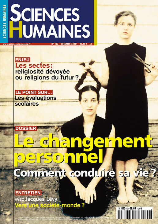 Couverture Mensuel Sciences Humaines n°122 : Le changement personnel