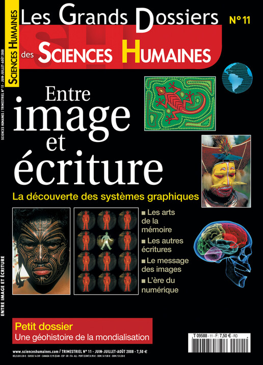 Couverture Grands Dossiers n°11 : Entre image et écriture. La découverte des systèmes graphiques