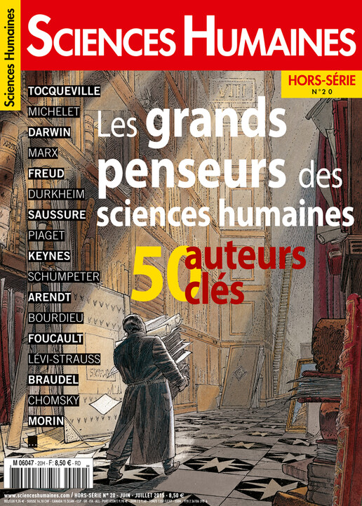 Couverture Hors-séries Sciences Humaines n°20 : Les grands penseurs des sciences humaines