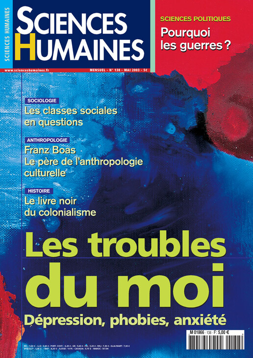 Couverture Mensuel Sciences Humaines n°138 : Les troubles du moi. Dépression, phobies, anxiété