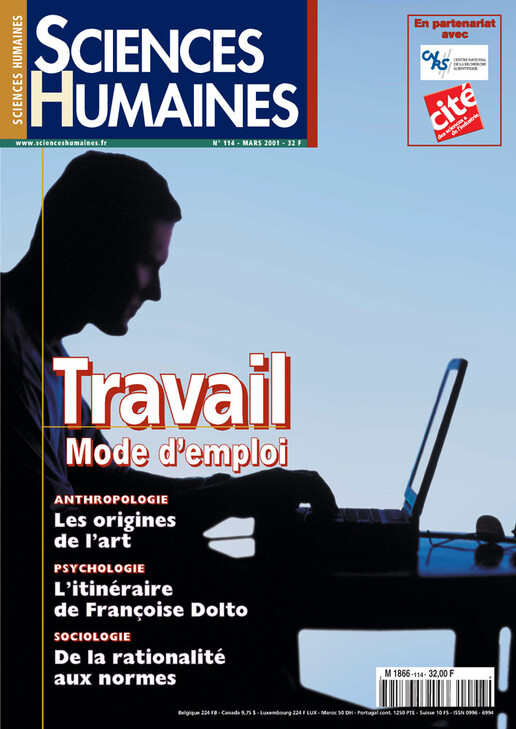 Couverture Mensuel Sciences Humaines n°114 : Travail, mode d'emploi