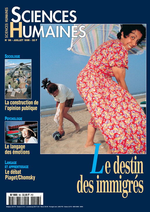 Couverture Mensuel Sciences Humaines n°96 : Le destin des immigrés