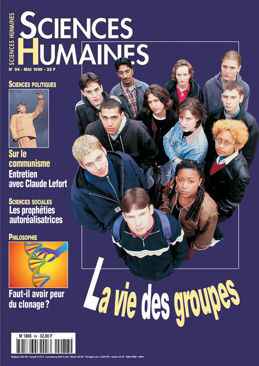 Couverture Mensuel Sciences Humaines n°94 : La vie des groupes
