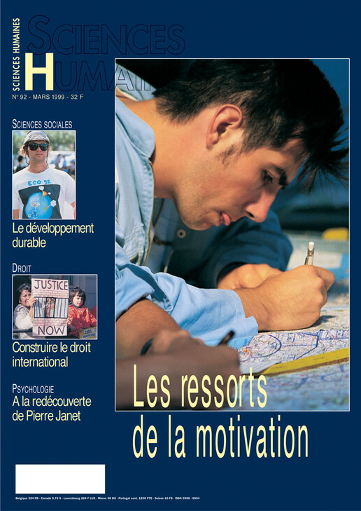 Couverture Mensuel Sciences Humaines n°92 : Les ressorts de la motivation