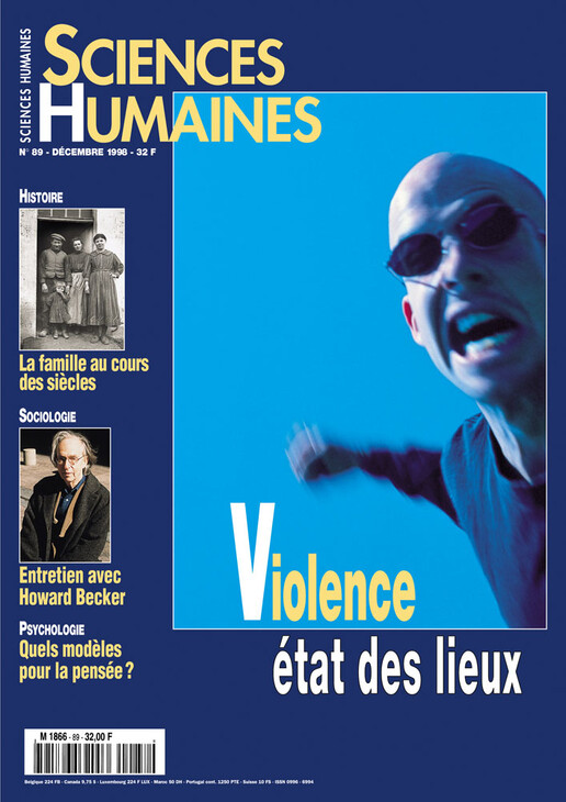 Couverture Mensuel Sciences Humaines n°89 : Violence, état des lieux