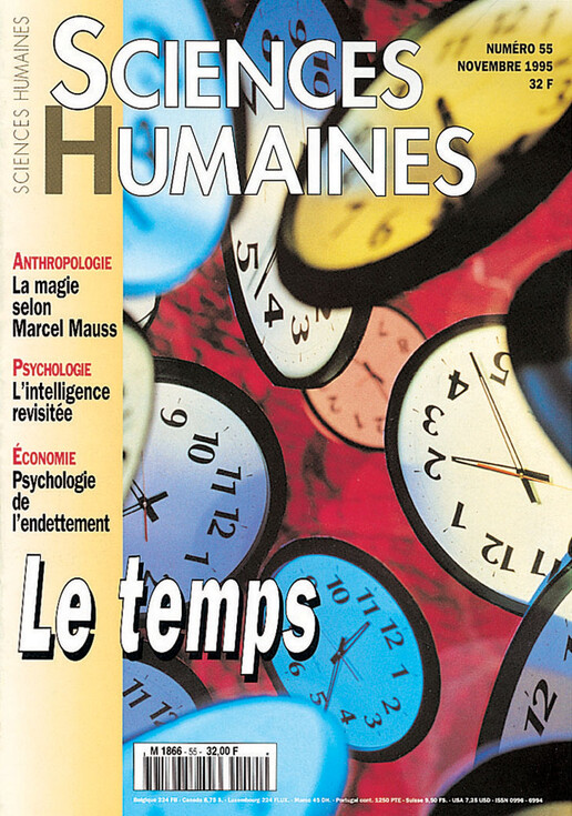 Couverture Mensuel Sciences Humaines n°55 : Le temps