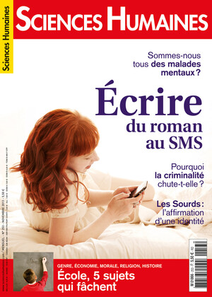 Couverture Mensuel Sciences Humaines n°253 : Écrire, du roman au SMS