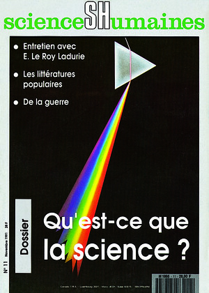 Couverture Mensuel Sciences Humaines n°11 : Qu'est-ce que la science ?
