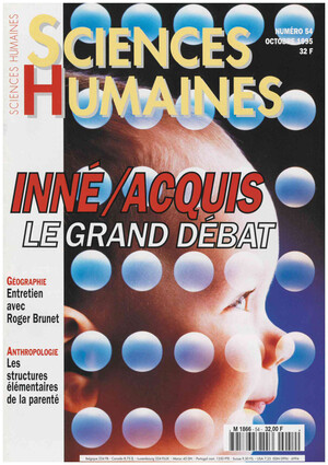Couverture Mensuel Sciences Humaines n°54 : Inné/acquis, le grand débat