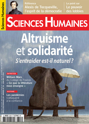 Couverture Mensuel Sciences Humaines n°326 : Altruisme et solidarité. S'entraider est-il naturel ?