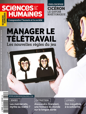 Couverture Mensuel Sciences Humaines n°347 : Manager le télétravail