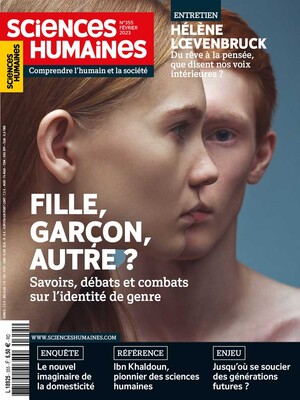 Couverture Mensuel Sciences Humaines n°355 : Fille, garçon, autre ? Savoirs, débats et combats sur l'identité de genre
