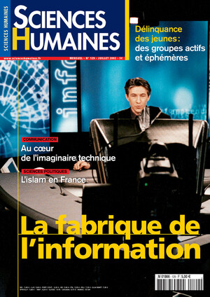 Couverture Mensuel Sciences Humaines n°129 : La fabrique de l'information