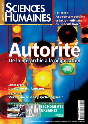 Couverture Mensuel Sciences Humaines n°117 : Autorité. De la hiérarchie à la négociation