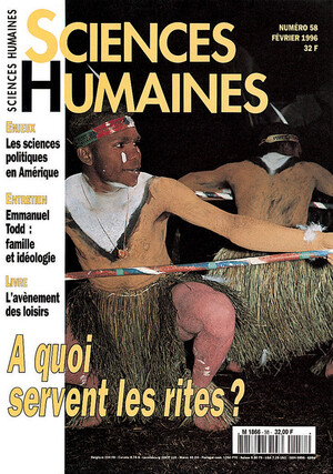 Couverture Mensuel Sciences Humaines n°58 : À quoi servent les rites ?