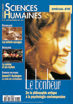 Couverture Mensuel Sciences Humaines n°75 : Le bonheur