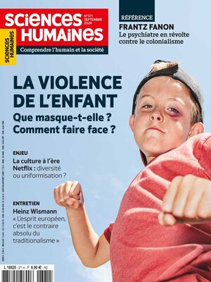 Couverture Mensuel Sciences Humaines n°371 : La violence de l'enfant Que masque-t-elle ? Comment faire face ?