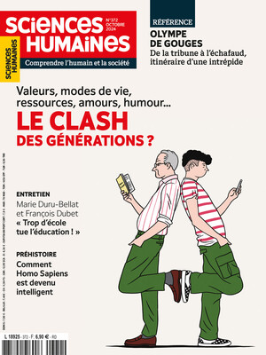 Couverture Mensuel Sciences Humaines n°372 : Le clash des générations ?
